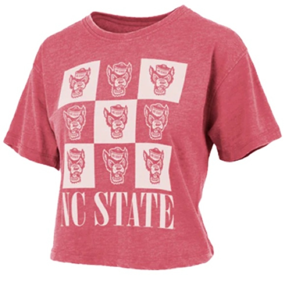 Pressbox NC State Cropped Graphic Tee